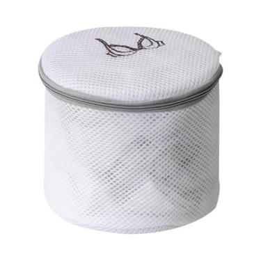 Imagem de Saco De Lavagem Dobrável Em Poliéster Com Bordado Fofo Para Máquinas D