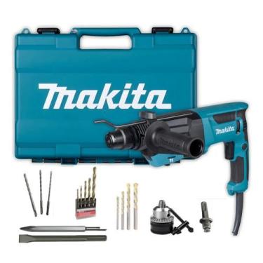 Imagem de Martelete Perfurador Rompedor Makita HR2670 800W SDS Plus Profissional