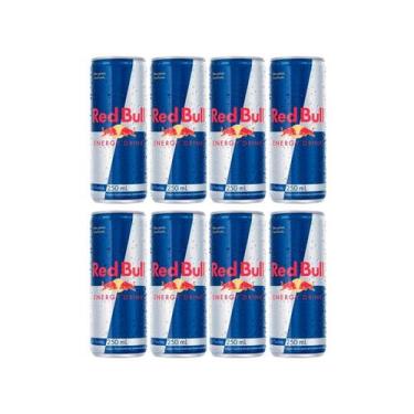 Imagem de Energético Red Bull Energy Drink Lata 250Ml Caixa Com 8 Und, Original,