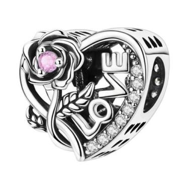 Imagem de Pingentes De Coração Em Prata Esterlina 925 Para Pulseira, Colar, Pres