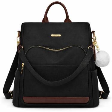 Imagem de Bolsa Mochila Feminina Grande Com Alça De Costas E Transversal Antifur