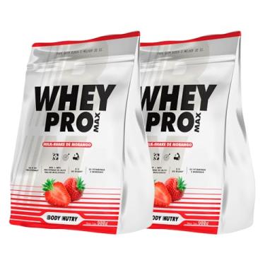 Imagem de Kit 2x Whey Pro Protein Isolado e Concentrado 36g proteina 900G (Milk Shake de Morango)