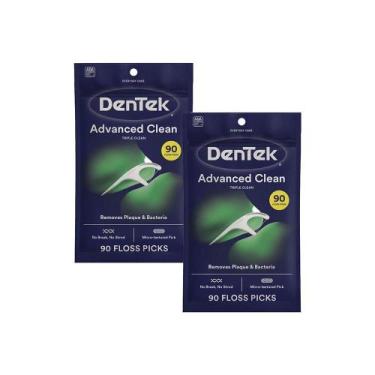 Imagem de Kit Fio Dental DenTek Floss Picks Triple Clean Advanced Clean 180 unid