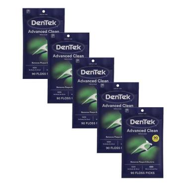 Imagem de Kit 5 Fio Dental DenTek Floss Picks Triple Clean Advanced com 90 unida