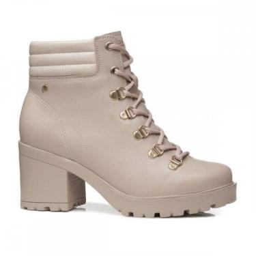 Imagem de Bota Pegada 28260103 Salto Bloco Tratorada Feminina, Off white, 37