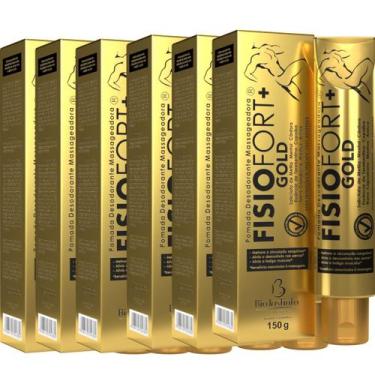 Imagem de Kit 12 Pomada Desodorante Massageadora Fisiofort + Gold 150g - Bio Ins