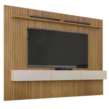 Imagem de Painel Curitiba com Nicho 224cm para Tv Até 75 Polegadas Valdemoveis C