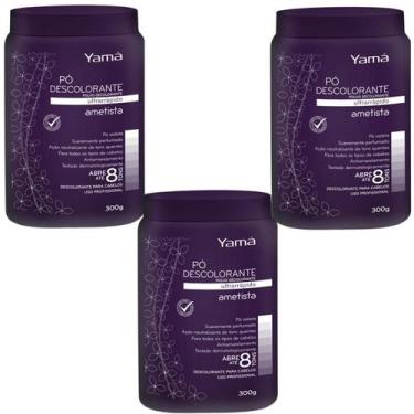 Imagem de Kit Pó Descolorante Ametista Refil 300g com 3 unidades - Yama