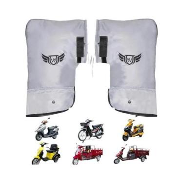 Imagem de Luvas De Inverno Quentes E Impermeáveis Para Guidão De Moto, Scooter E