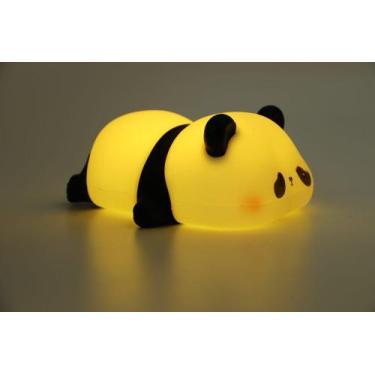 Imagem de Luminária Panda Silicone LED Touch 5 Cores USB - Petrin