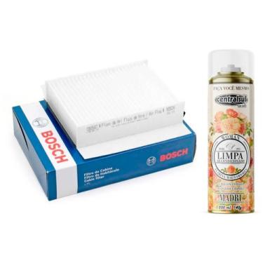 Imagem de Kit Filtro De Ar Condicionado Vw Gol G2 G3 G4 + Limpa Ar Condicionado 