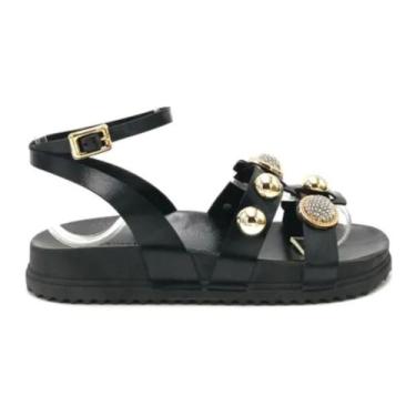 Imagem de Sandália Feminina Flatform Miss Love, Preto, 37