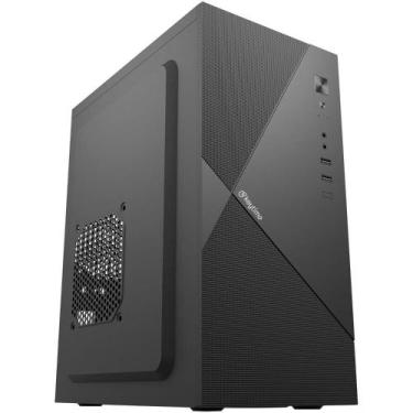 Imagem de Gabinete Gamer Keytime Edge S/Fan S/Fonte Micro-ATX Painel Lateral Pre