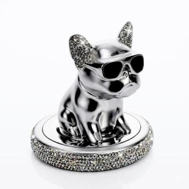 Imagem de Aromatizador Automotivo Bulldog Prata Luxo Difusor Decorativo Perfume 