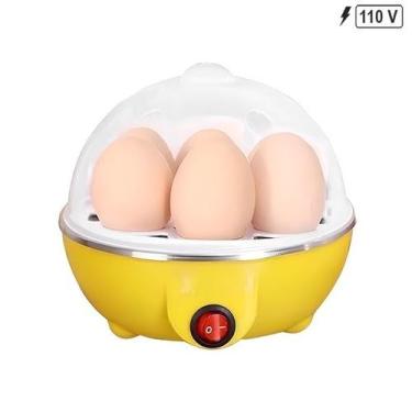 Imagem de Cozedor Elétrico 7 Ovos 110V Vapor Rápido Amarelo - Genérico, 110V