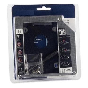 Imagem de Case Adaptador Caddy 2º Hd Ssd/dvd P/notebook 12mm 12,7mm - Bringit