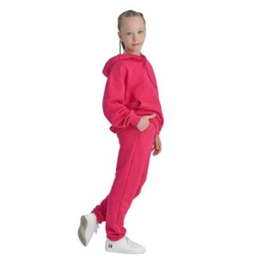 Imagem de Conjunto Moletom Inverno Juvenil Unissex Flanelado  Roupa Quente e Mac