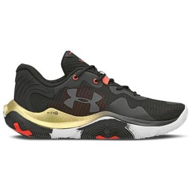Imagem de Tênis de Basquete Masculino Under Armour Buzzer, Preto, 42