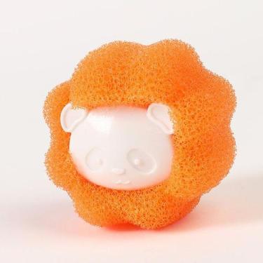 Imagem de Bola Removedora de Pelos Máquina de Lavar Roupas Laranja - GlobalUp 36
