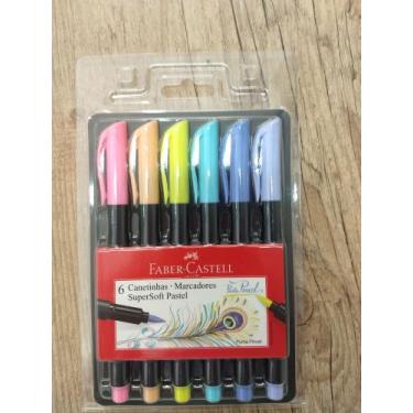 Imagem de 6 canetinhas marcadores - Faber castell