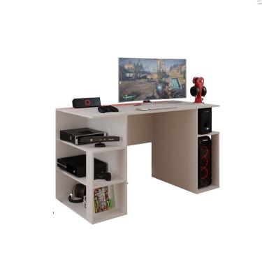 Imagem de Mesa Gamer Escrivaninha Para Computador Com Espaço Gabinete