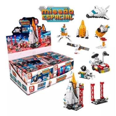 Imagem de Brinquedo 8 Em 1 Veículos Espaciais Nave Blocos de Montar - Polibrinq