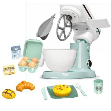 Imagem de Kit Batedeira Infantil Mini Cozinha C/ Acessórios Gira 360 - Fenix Bri