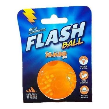 Imagem de Brinquedo Bola P/ Cachorro Flash Ball Jambo Acende Luminosa, variável