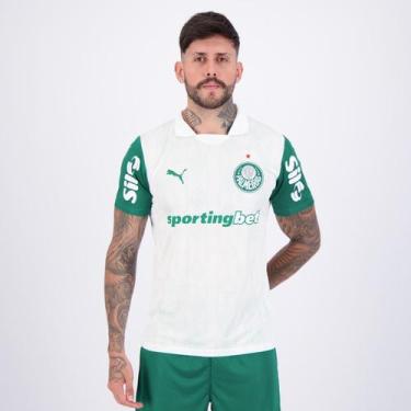 Imagem de Camisa Puma Palmeiras II 2025 Com Patrocínio, EEG