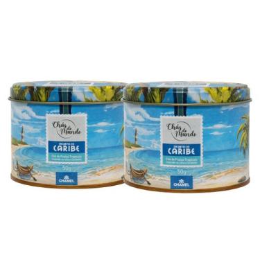 Imagem de Kit 2 Lata de Chás do Mundo Caribe 50g Chamel