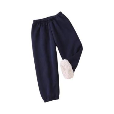 Imagem de Conjunto De Calças Esportivas De Plush Quente E Grosso Para Crianças, 