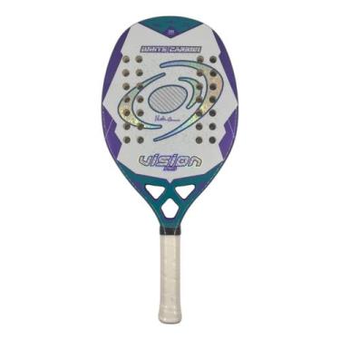 Imagem de Raquete Beach Tennis Vision White Carbon 25 Carbono 3 k