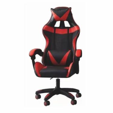 Imagem de Cadeira Gamer para Escritório com Apoio para Braços Racer Plus Vermelh