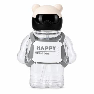 Imagem de Garrafa Infantil Ursinho Descolado Cinza 800ml - BBR Toys