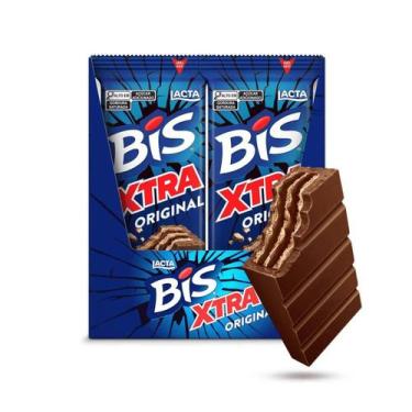 Imagem de Caixa de Bis Xtra Lacta 24x45g - Escolha o Sabor, Ao leite