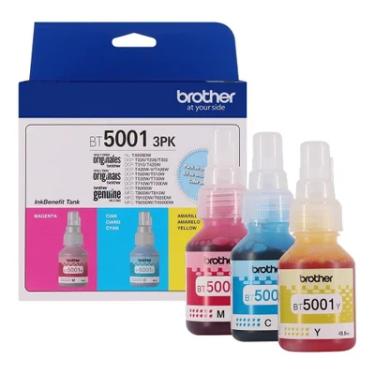Imagem de Refil De Tinta Brother Bt50013pk 3 Cores, Ciano, Magenta E Amarelo