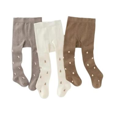 Imagem de Pacote com 3 Calças Leggings para Bebês, Roupas de Camada Base para Be
