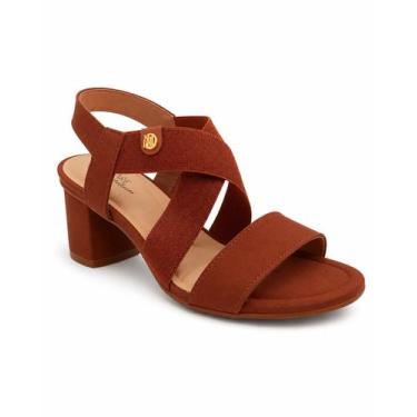Imagem de Sandália Modare Marrom Tiras Cruzadas Conforto Elegante -, Avela, 36