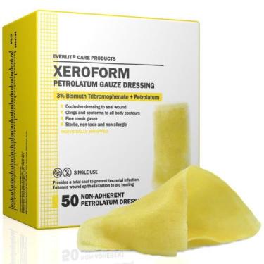 Imagem de Molho de vaselina EVERLIT Xeroform para queimaduras e lacerações