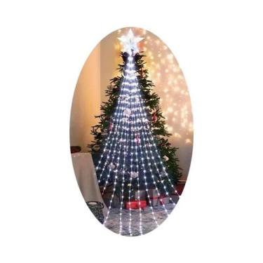 Imagem de Luzes De Fada Para Decoração De Árvore De Natal, Cascata De Luzes, Enf
