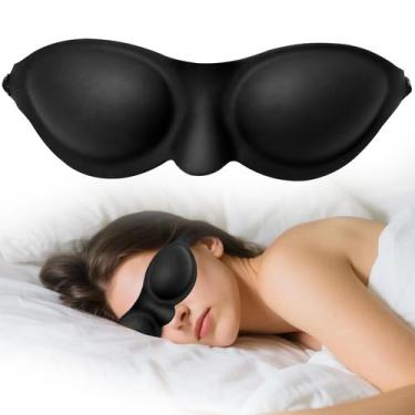 Imagem de Máscara de Dormir Yoocixu com Câmara de Umidade em Silicone Ajustável