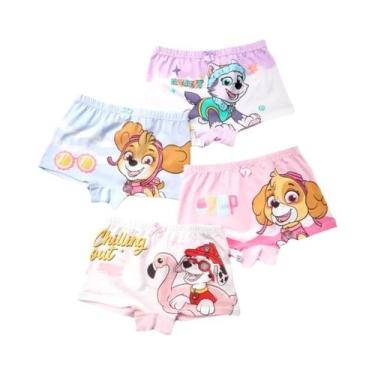 Imagem de Calcinhas De Algodão Paw Patrol Skye Everest Para Meninas, 4 Peças, Ro