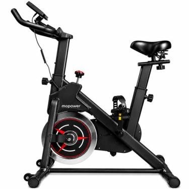 Imagem de Bicicleta Ergométrica Spinning Mopower Inércia 8kg com Painel Digital 
