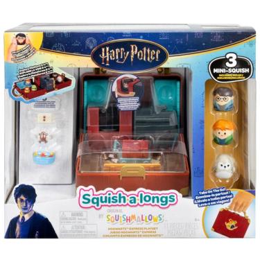 Imagem de Playset Expresso de Hogwarts Transformável com Compartimento Secreto Marrom Sunny Brinquedos 3 Mini Bonecos Inclusos