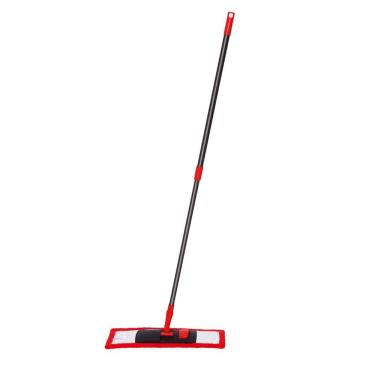 Imagem de Mop Flat para Limpezas Gerais em Polipropileno Poliéster e Aço com Giro 360 graus  e Alcance Ajustável Até 120CM para Pisos