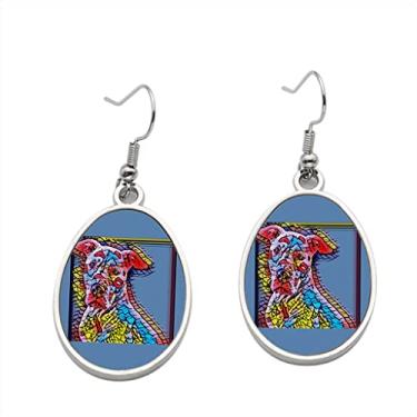 Imagem de Brincos coloridos Pit Bull 4 – Brincos pendentes para meninas – Presente de festa de aniversário dos namorados