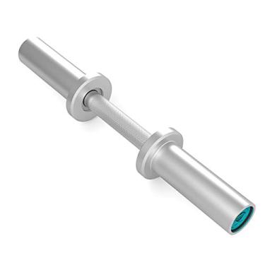 Imagem de Cabo de halteres par de acessórios para halterofilismo, barra olímpica para placas de peso padrão para esportes, treino, academia, casa, levantamento de peso