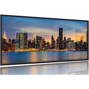 Imagem de Quadro Decorativo New York Sunset 130x60 Moldura Preta 2x2