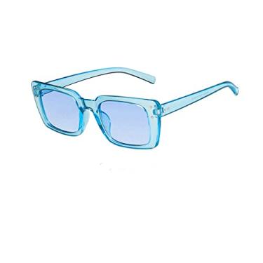 Imagem de Fashion Luxury Women's Sunglasses Square Classic Outdoor Driving Glasses Retro Rectangular Sun glasses Summer,Light blue blue,china