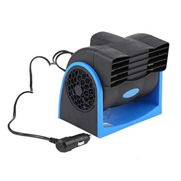 Imagem de Dweekiy Ventilador de refrigeração para carro, carro, veículo, 12 V, ventoinha de refrigeração elétrica, mini refrigerador de ar silencioso de velocidade ajustável